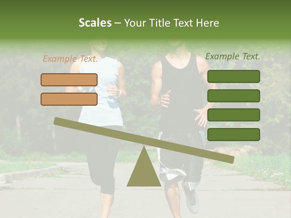 Foot One Runner PowerPoint Template