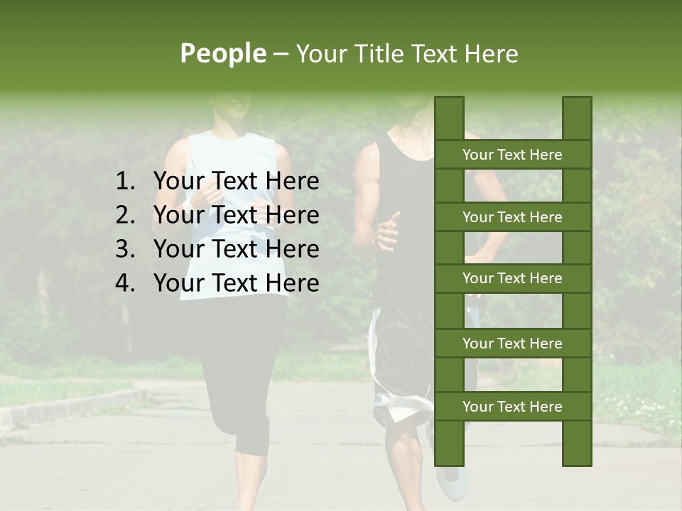 Foot One Runner PowerPoint Template