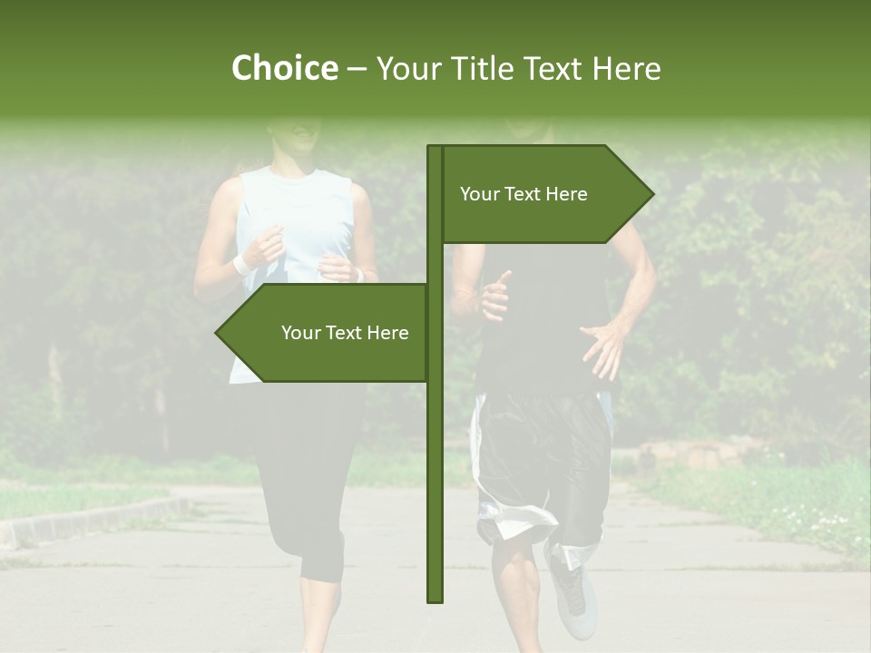 Foot One Runner PowerPoint Template