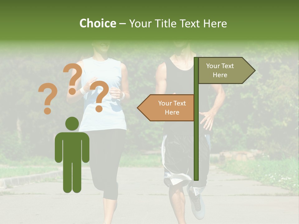 Foot One Runner PowerPoint Template