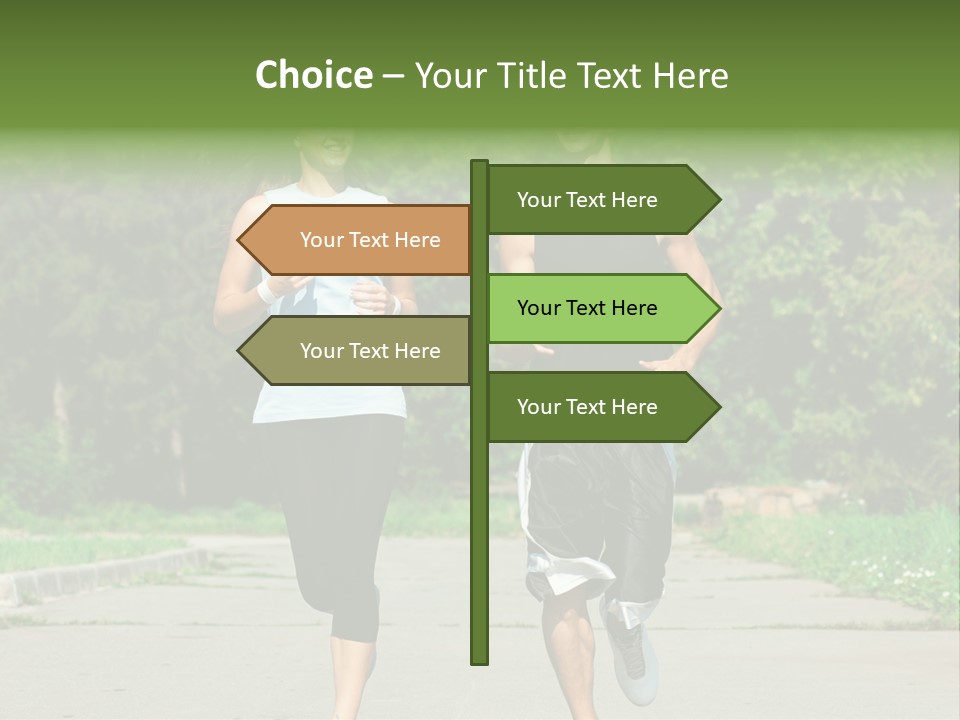 Foot One Runner PowerPoint Template