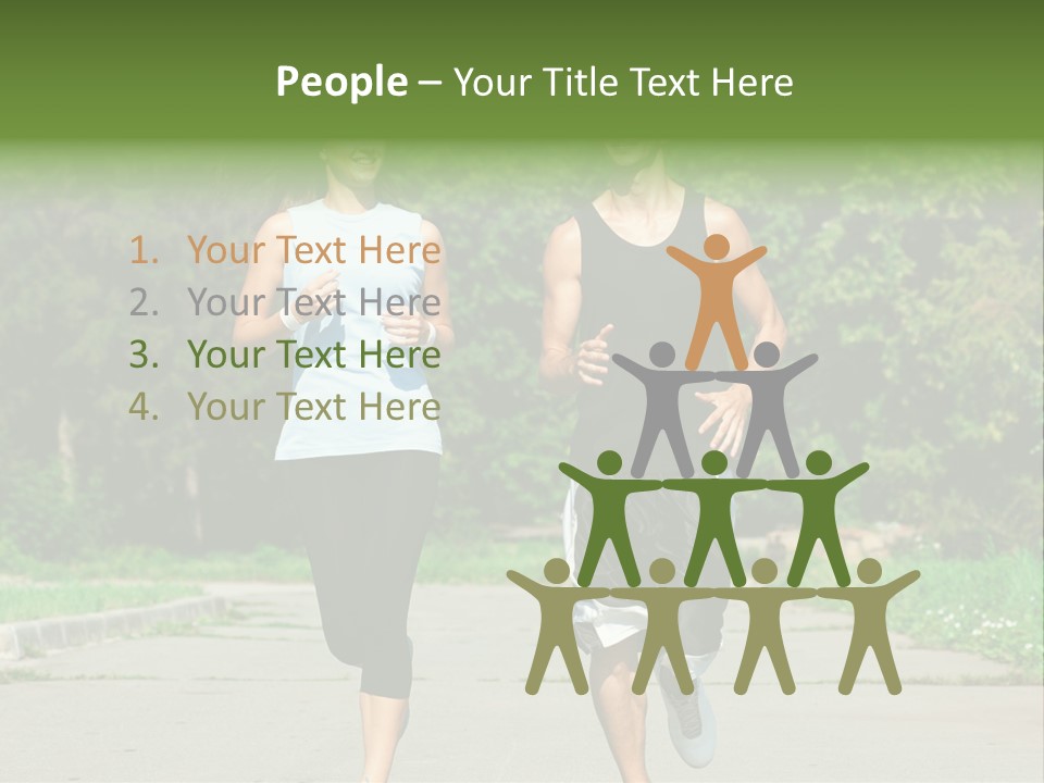 Foot One Runner PowerPoint Template