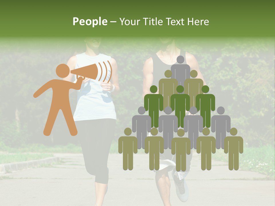 Foot One Runner PowerPoint Template