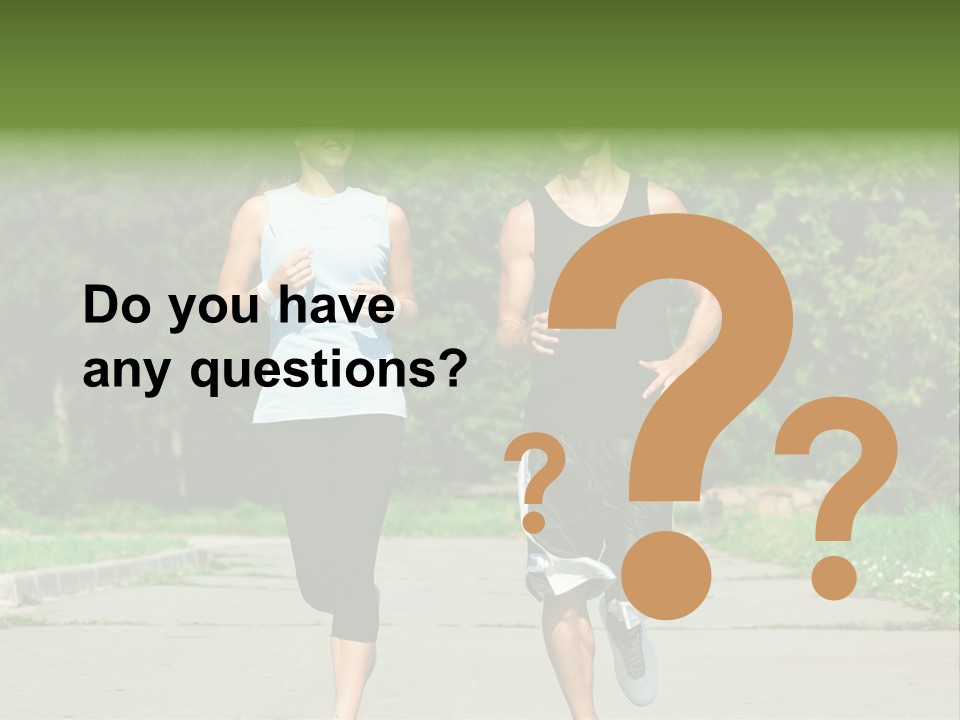 Foot One Runner PowerPoint Template