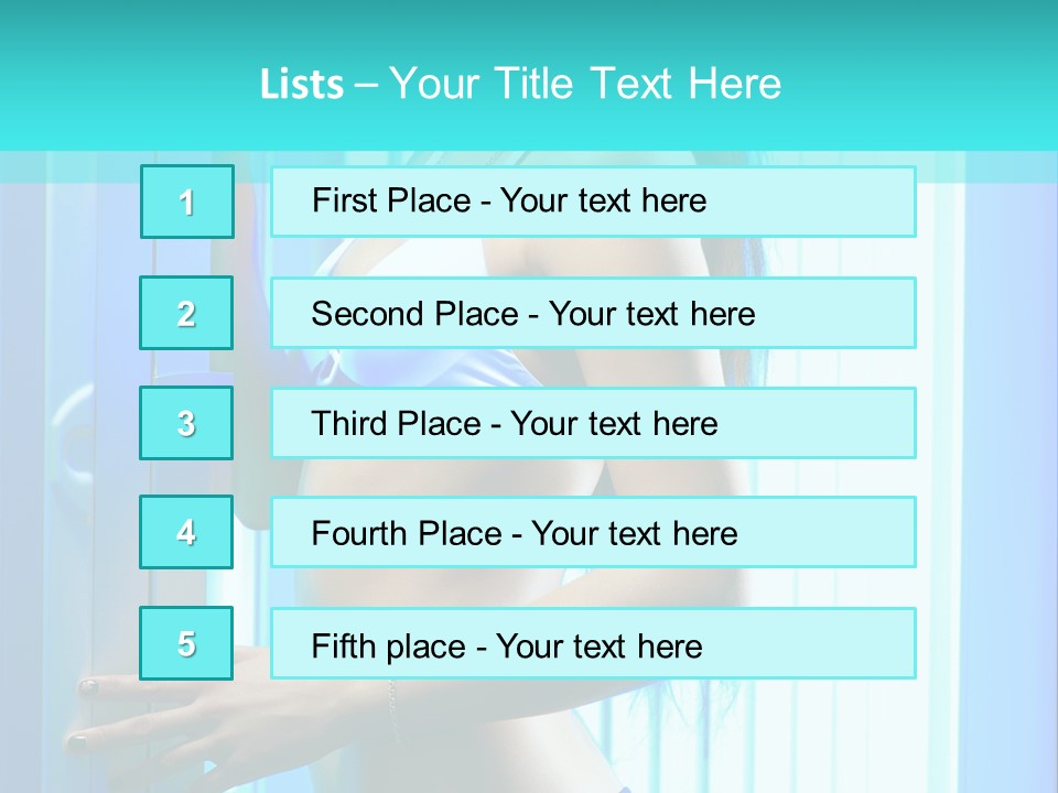 Bikini Bronze Equipment PowerPoint Template