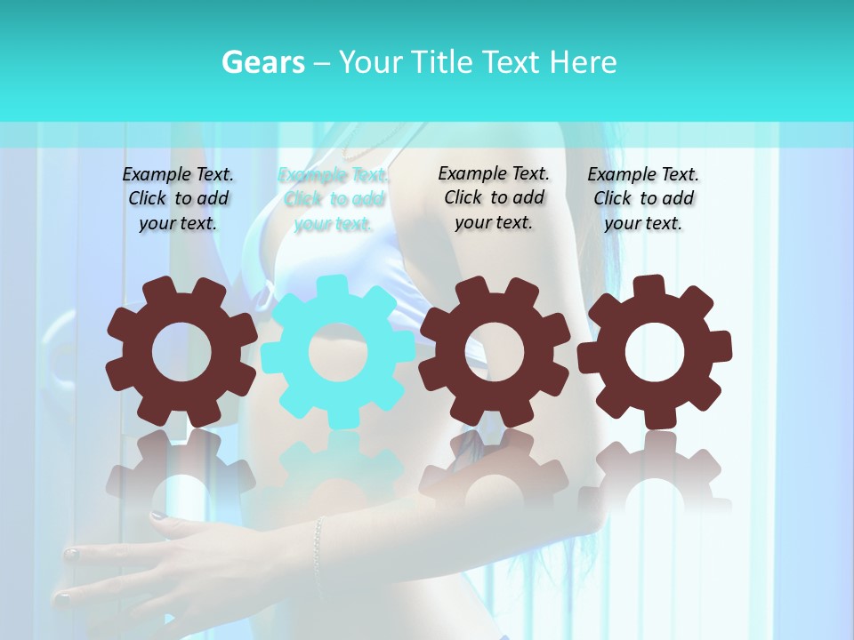 Bikini Bronze Equipment PowerPoint Template