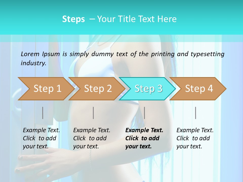 Bikini Bronze Equipment PowerPoint Template