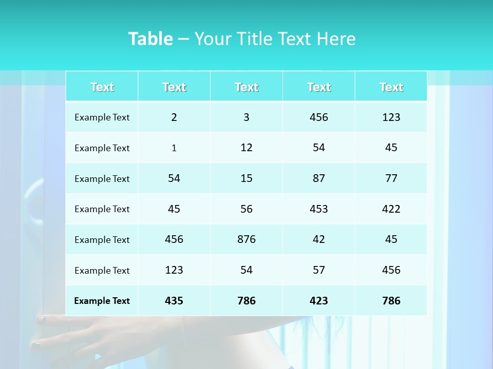 Bikini Bronze Equipment PowerPoint Template
