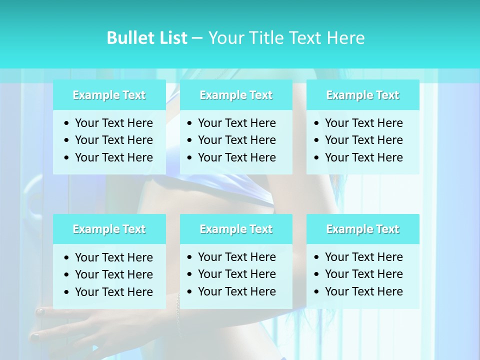 Bikini Bronze Equipment PowerPoint Template