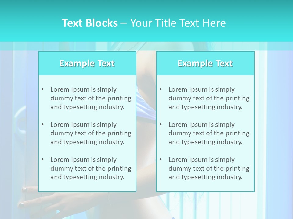Bikini Bronze Equipment PowerPoint Template