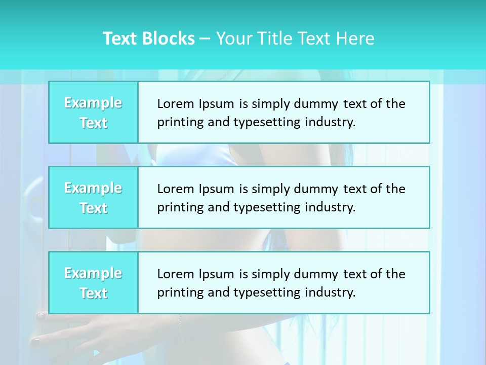 Bikini Bronze Equipment PowerPoint Template