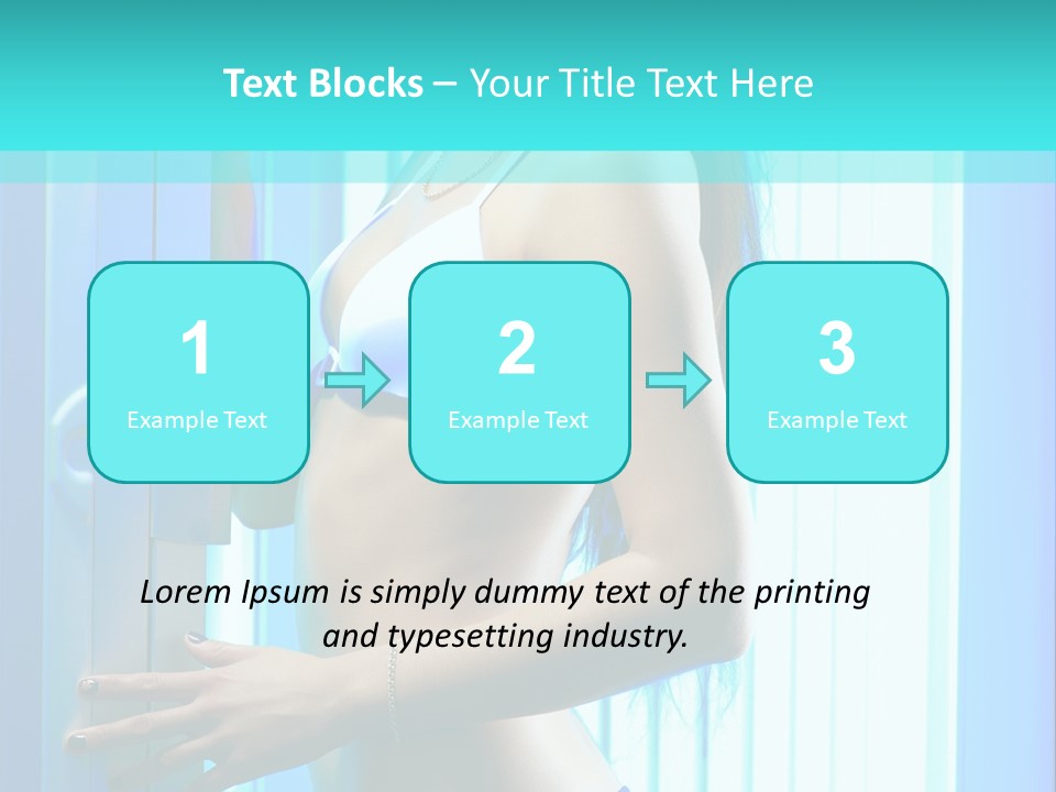 Bikini Bronze Equipment PowerPoint Template