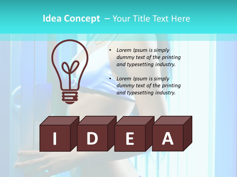 Bikini Bronze Equipment PowerPoint Template