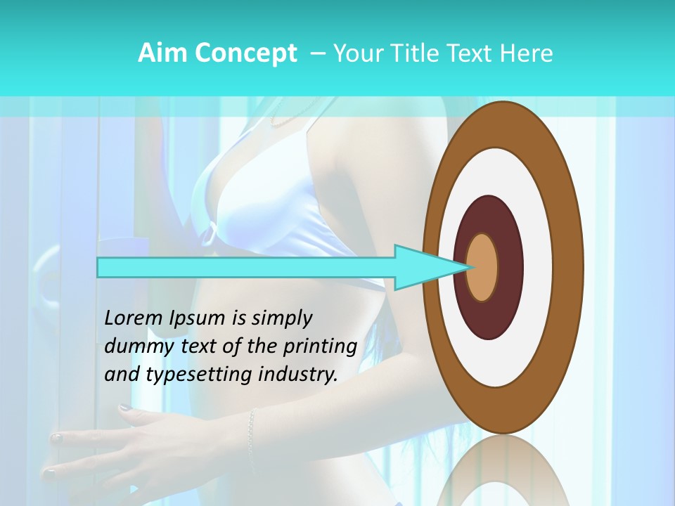 Bikini Bronze Equipment PowerPoint Template