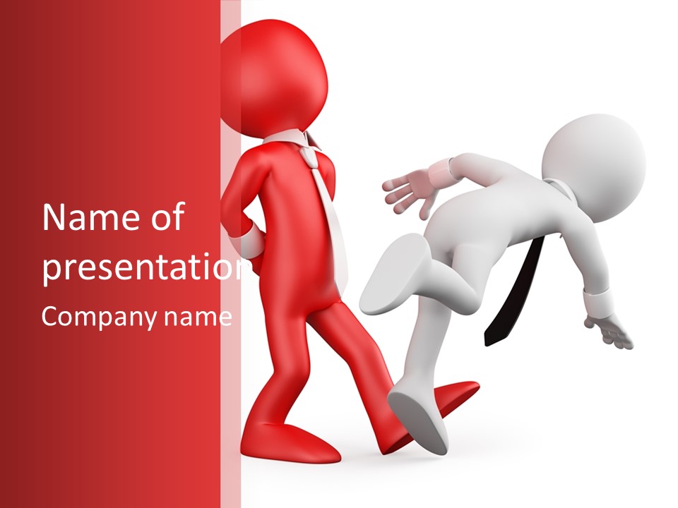 Tie People Fail PowerPoint Template