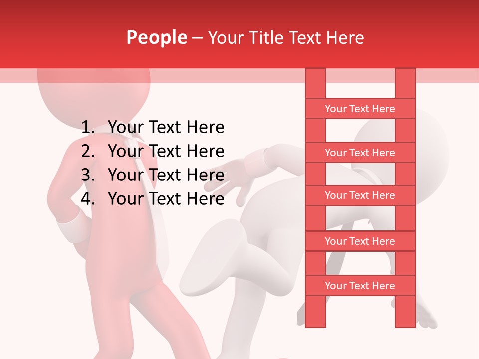Tie People Fail PowerPoint Template