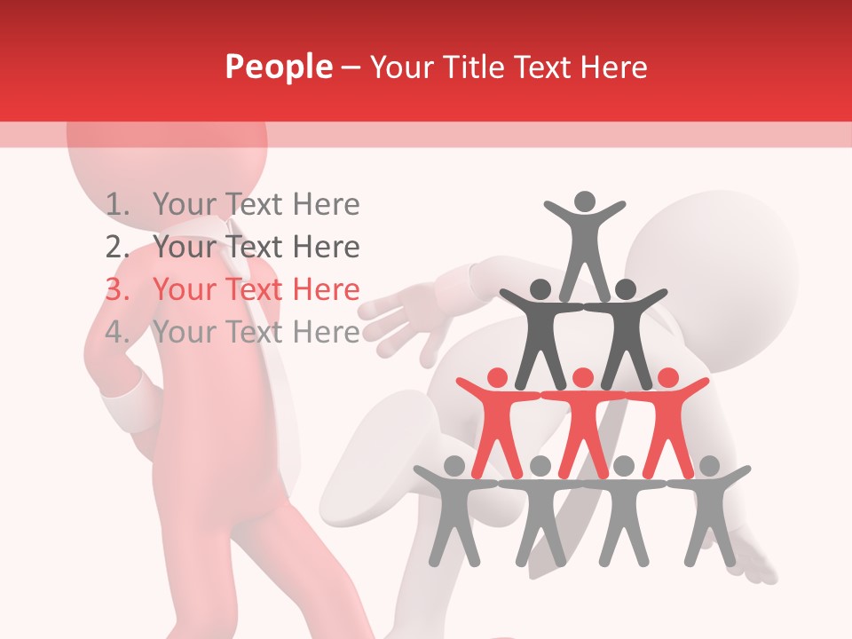 Tie People Fail PowerPoint Template