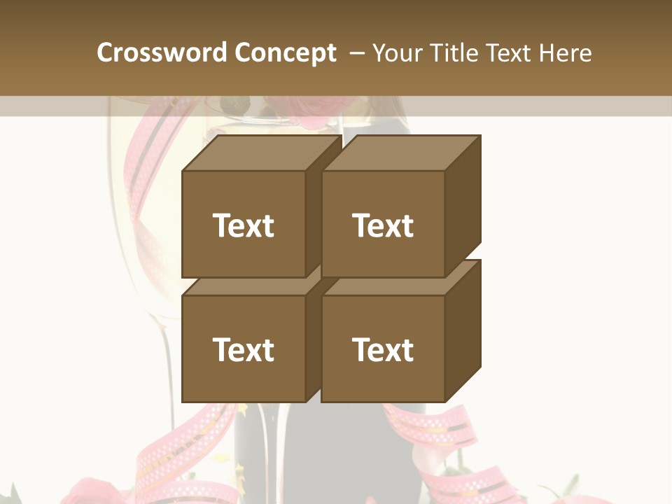Bottle Star Petal PowerPoint Template