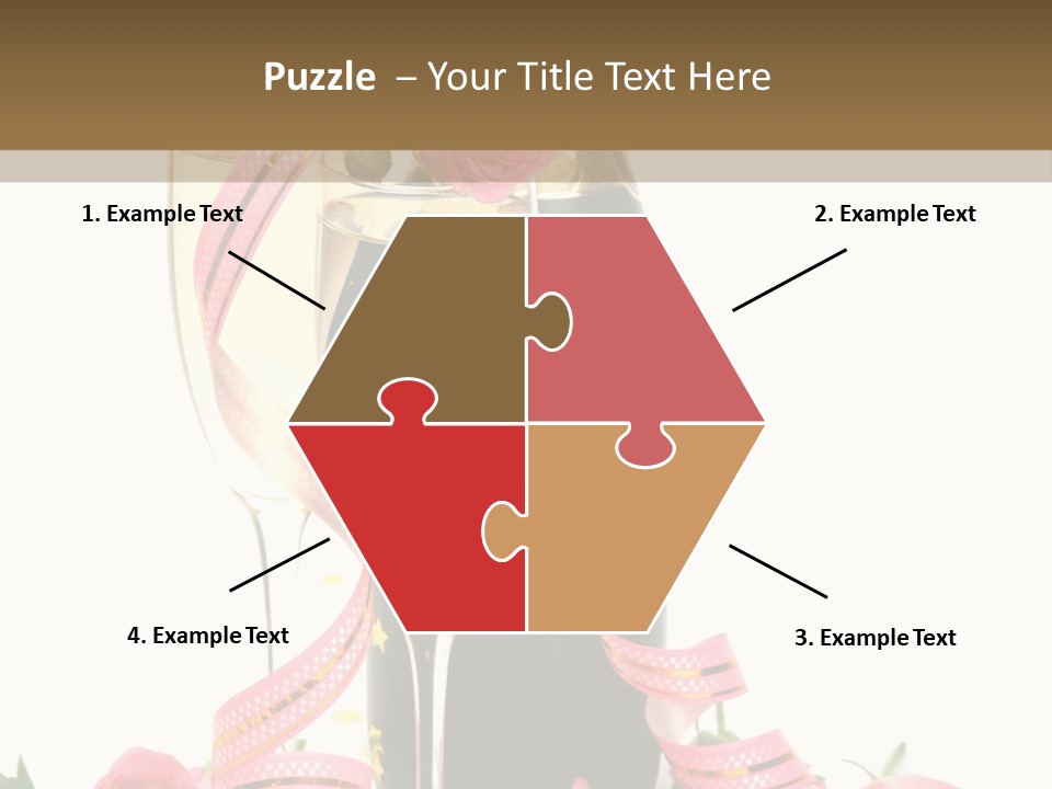 Bottle Star Petal PowerPoint Template