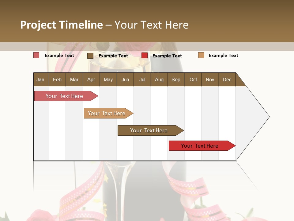 Bottle Star Petal PowerPoint Template