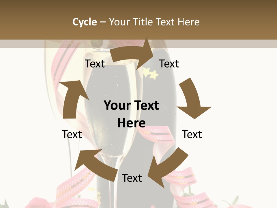 Bottle Star Petal PowerPoint Template