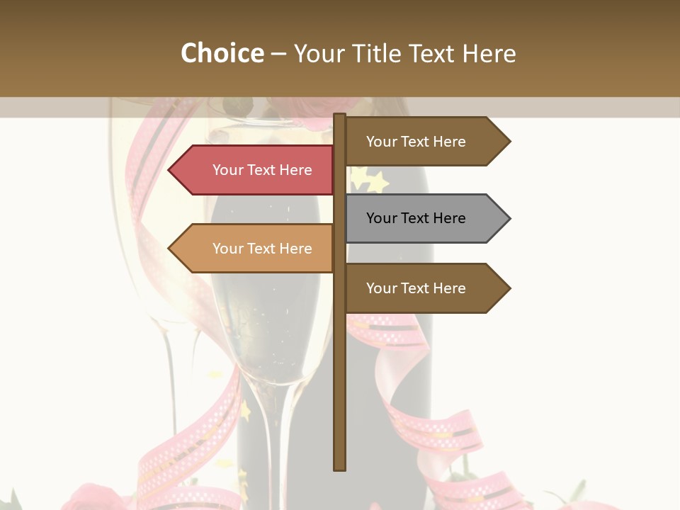 Bottle Star Petal PowerPoint Template