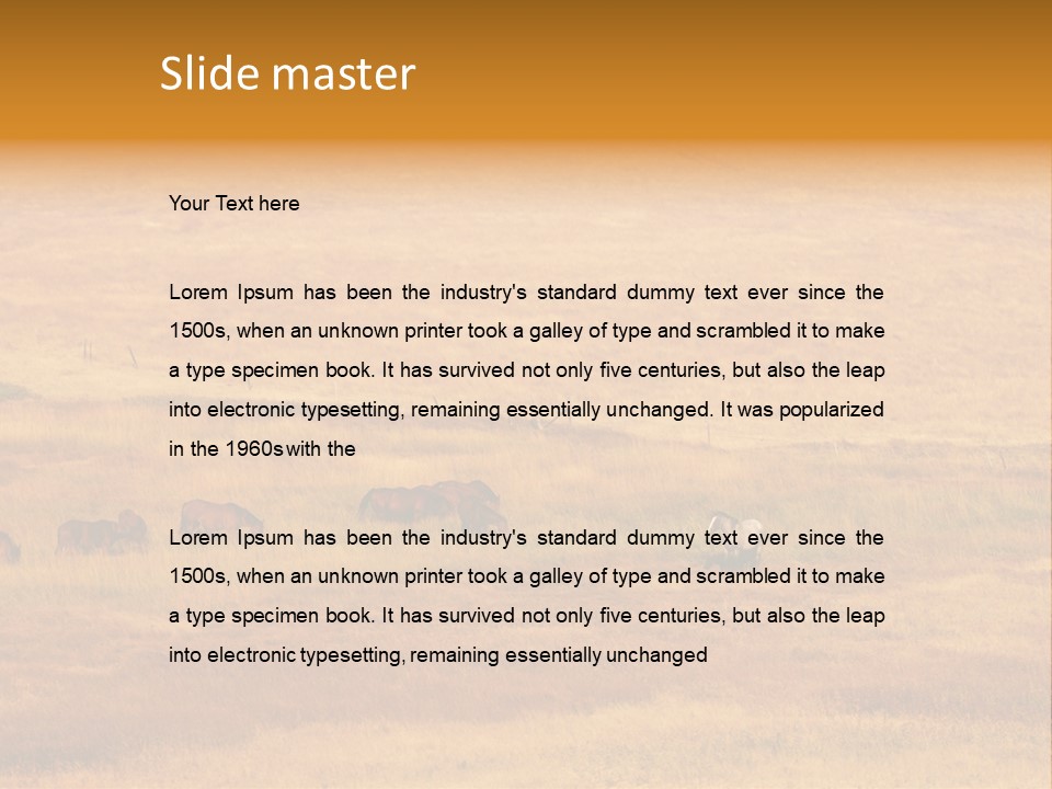 Mammal Prairie Grass PowerPoint Template