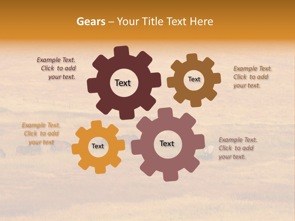 Mammal Prairie Grass PowerPoint Template