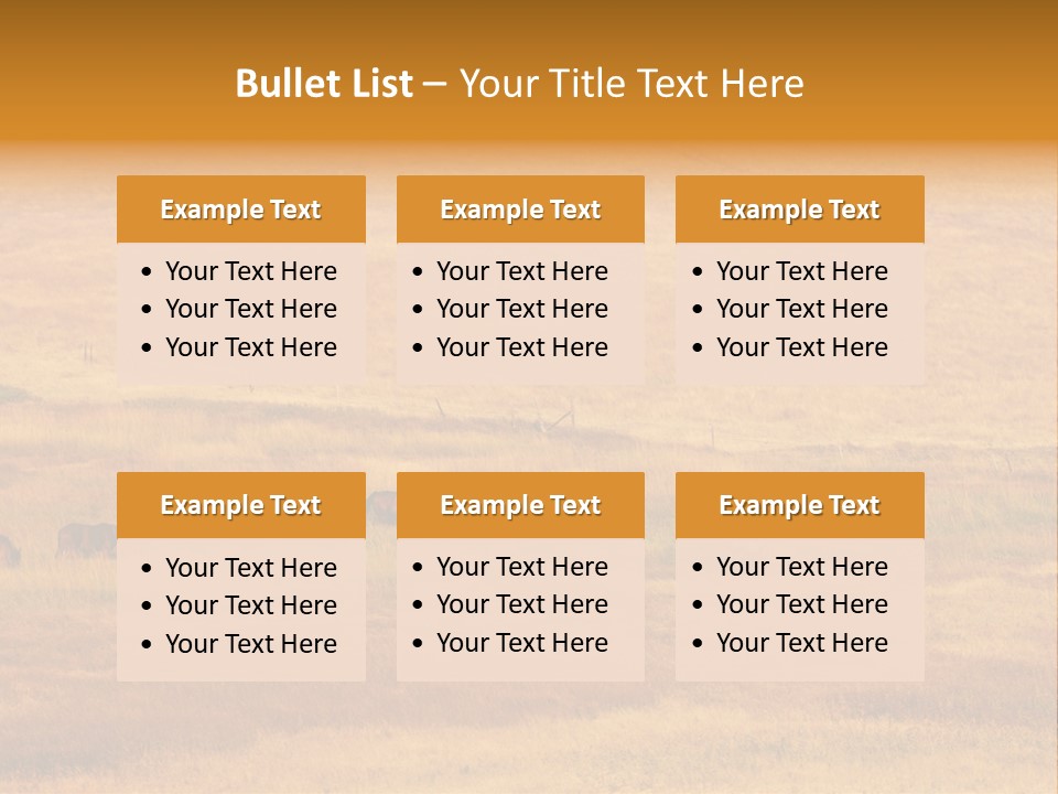 Mammal Prairie Grass PowerPoint Template
