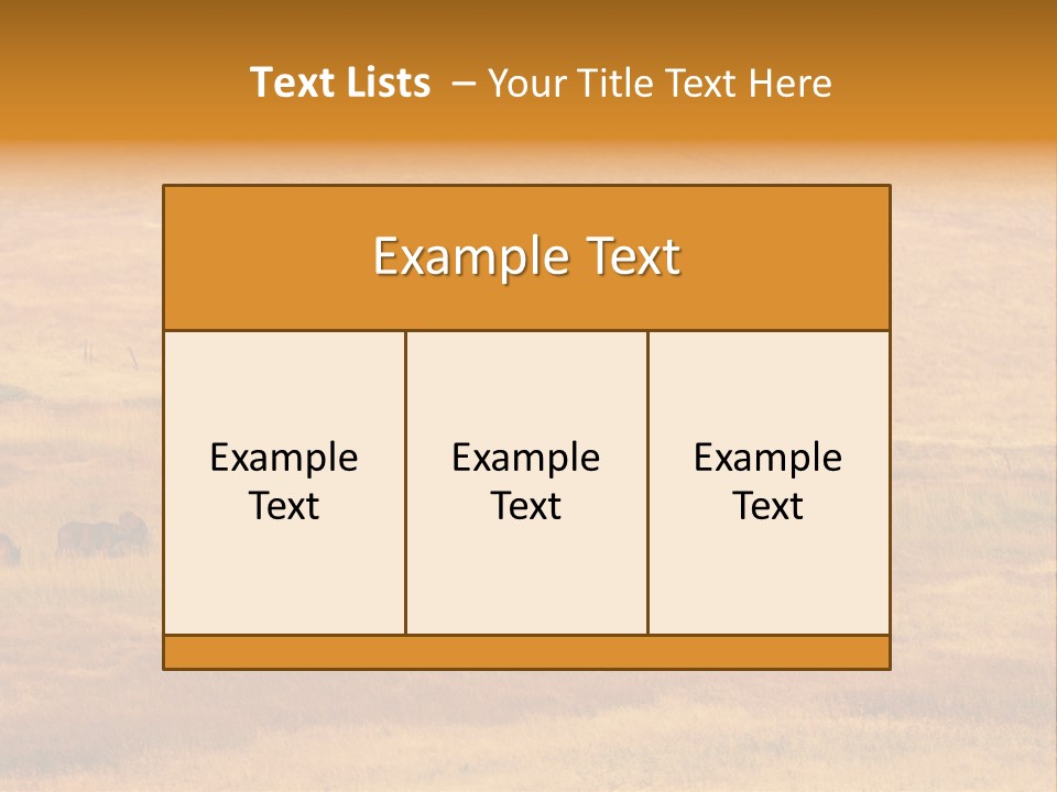 Mammal Prairie Grass PowerPoint Template