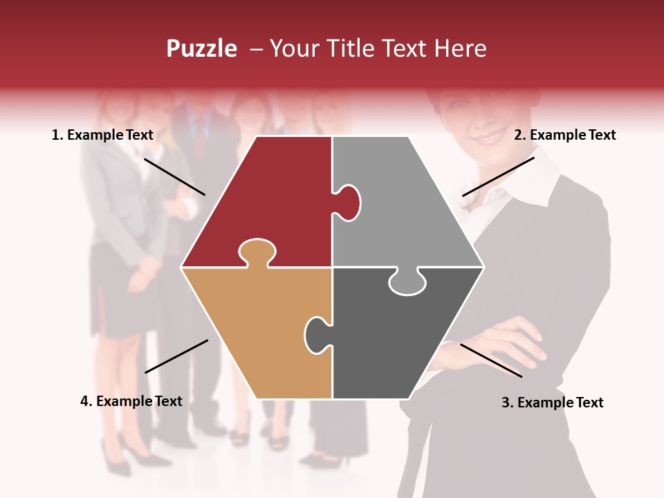 Businesswoman Successful Employee PowerPoint Template