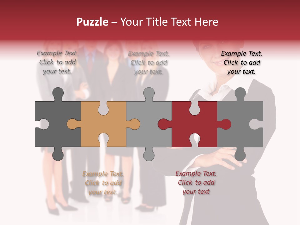 Businesswoman Successful Employee PowerPoint Template