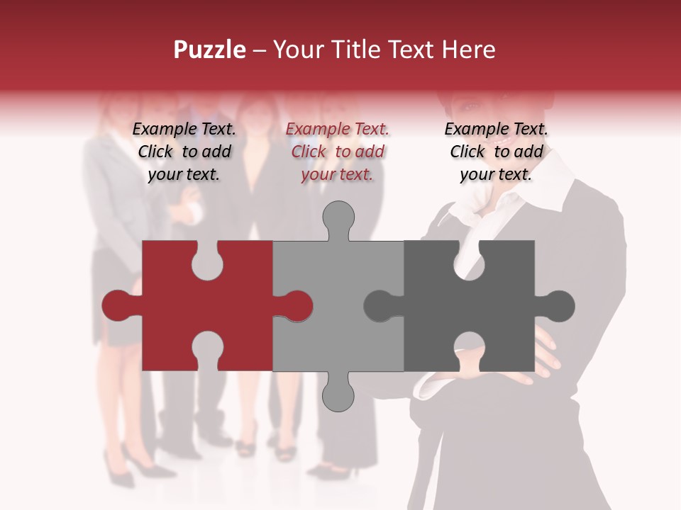 Businesswoman Successful Employee PowerPoint Template