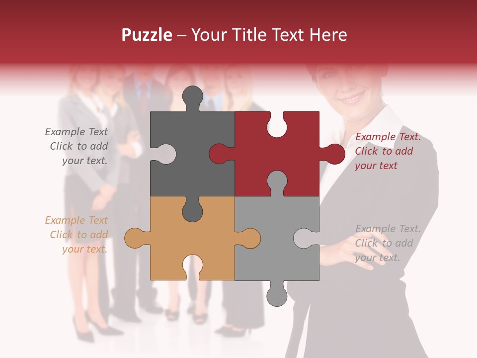 Businesswoman Successful Employee PowerPoint Template