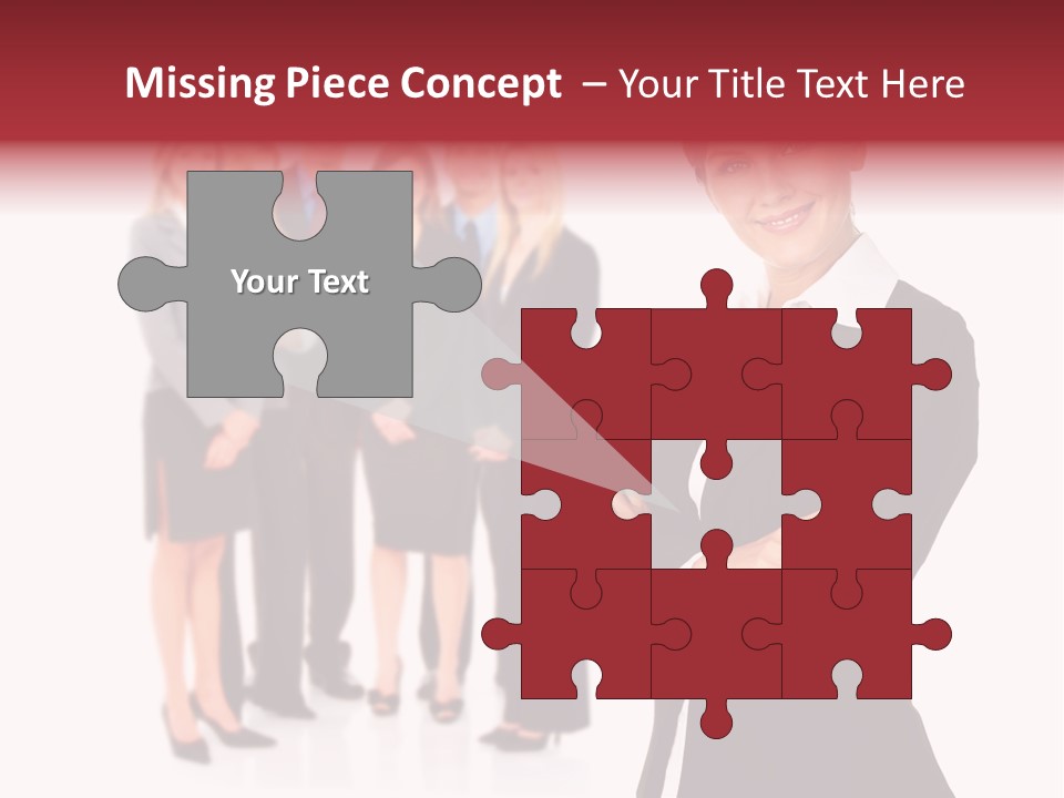 Businesswoman Successful Employee PowerPoint Template