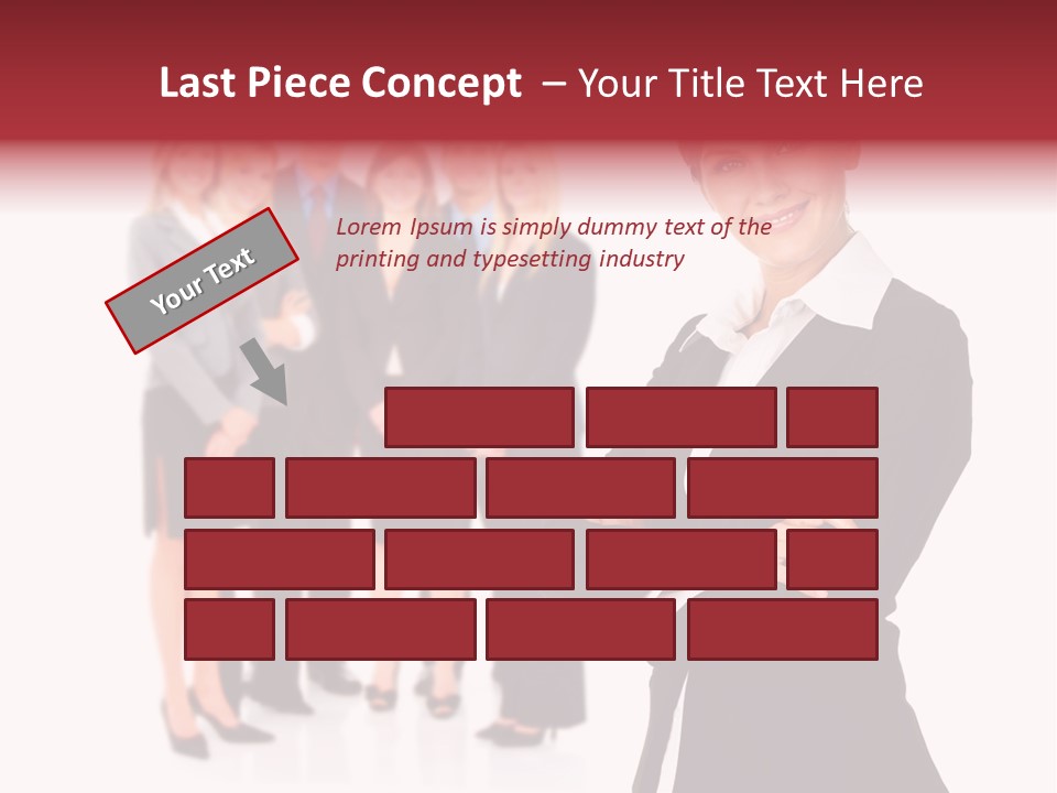 Businesswoman Successful Employee PowerPoint Template