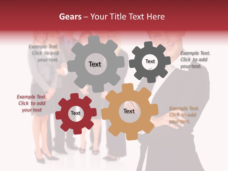 Businesswoman Successful Employee PowerPoint Template