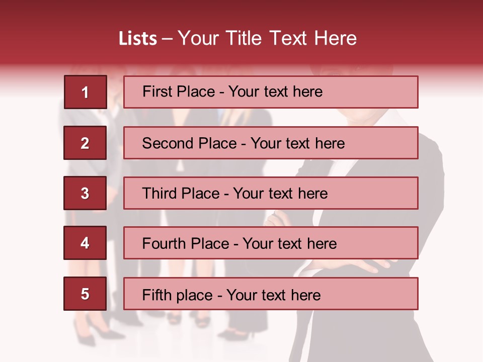 Businesswoman Successful Employee PowerPoint Template