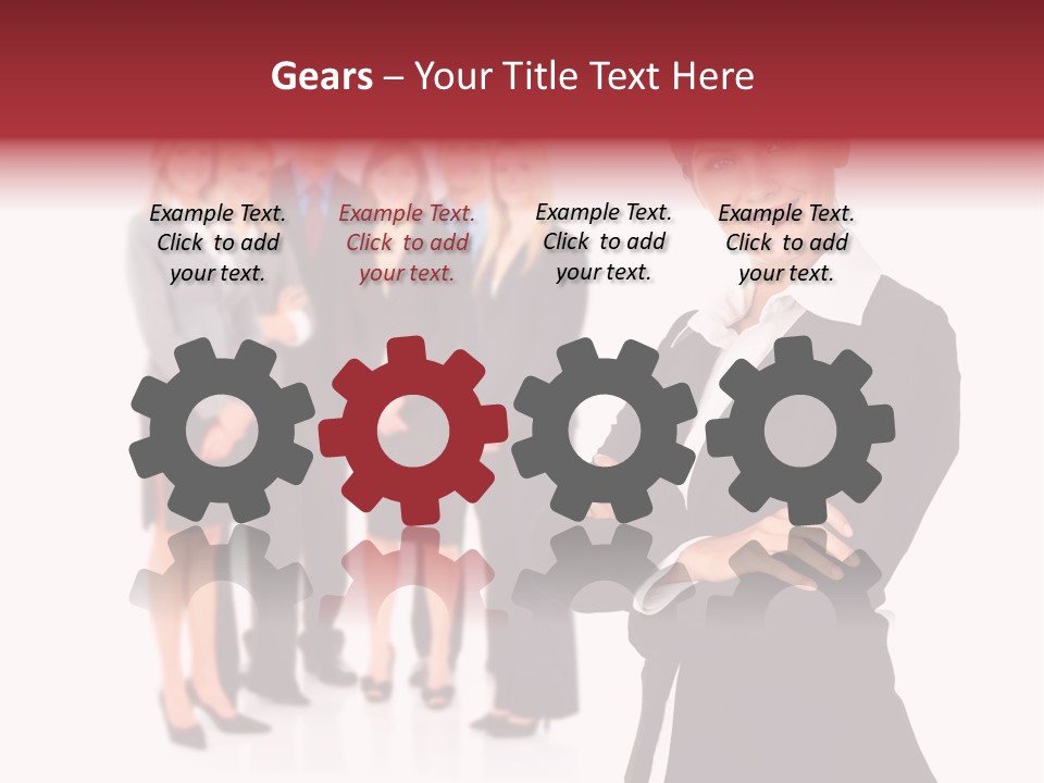 Businesswoman Successful Employee PowerPoint Template