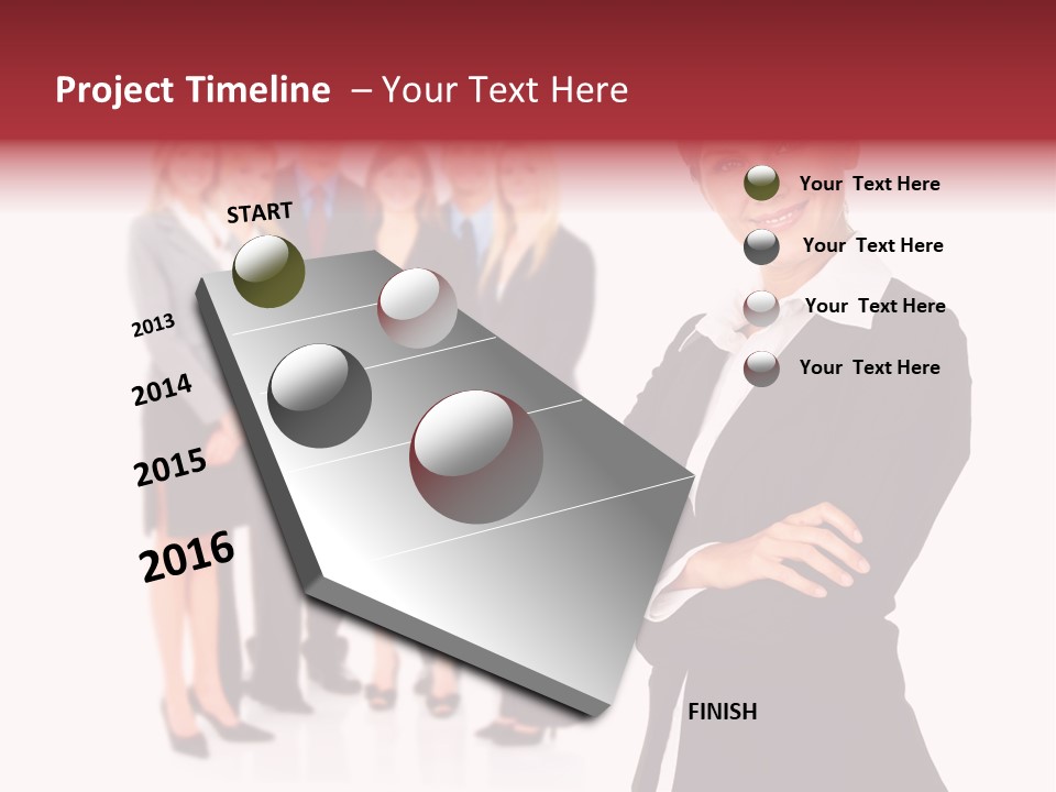 Businesswoman Successful Employee PowerPoint Template