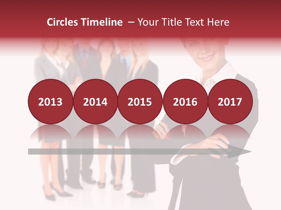 Businesswoman Successful Employee PowerPoint Template