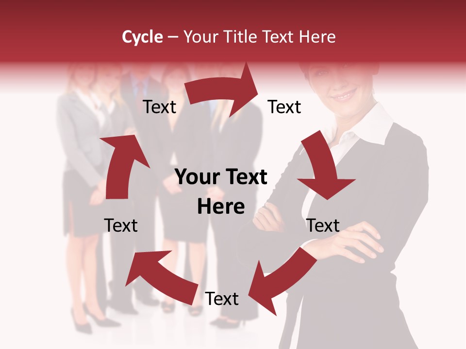 Businesswoman Successful Employee PowerPoint Template