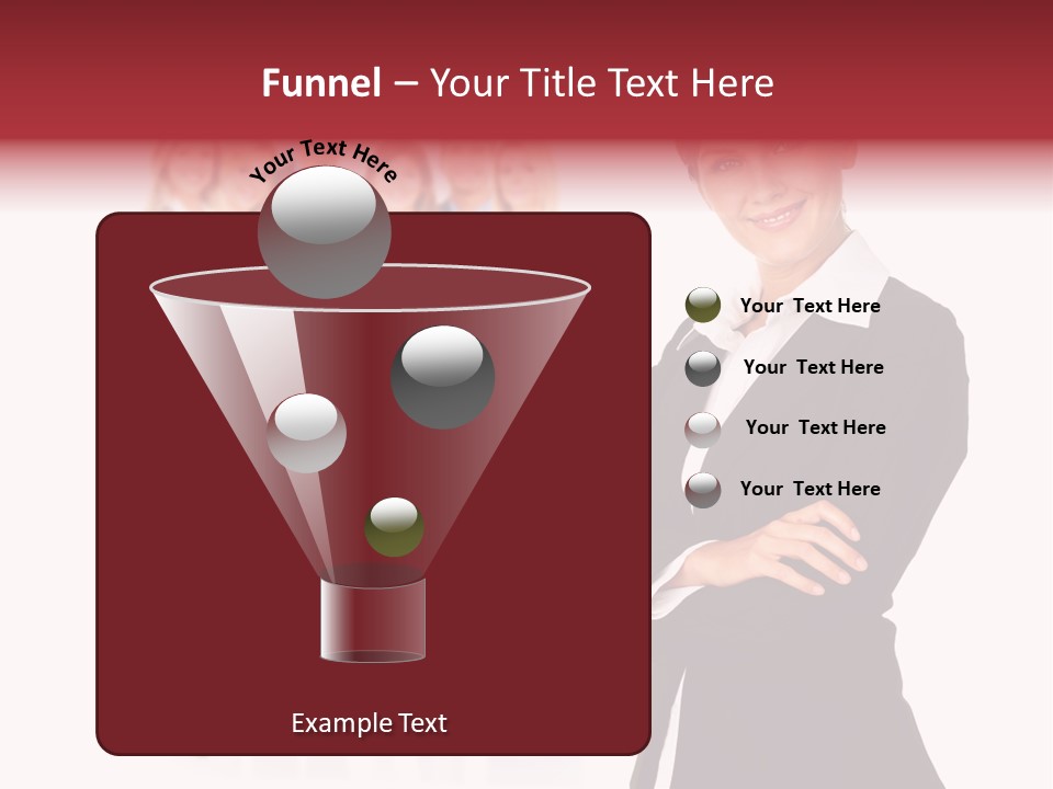 Businesswoman Successful Employee PowerPoint Template