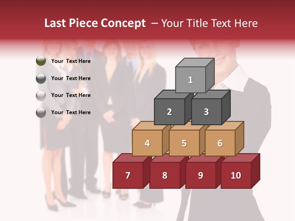 Businesswoman Successful Employee PowerPoint Template
