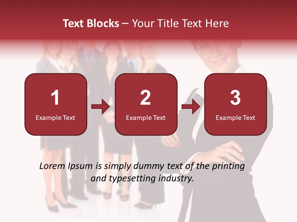 Businesswoman Successful Employee PowerPoint Template