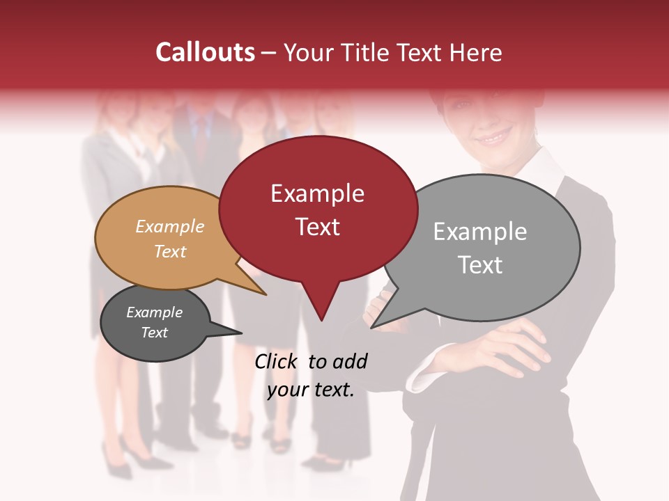 Businesswoman Successful Employee PowerPoint Template