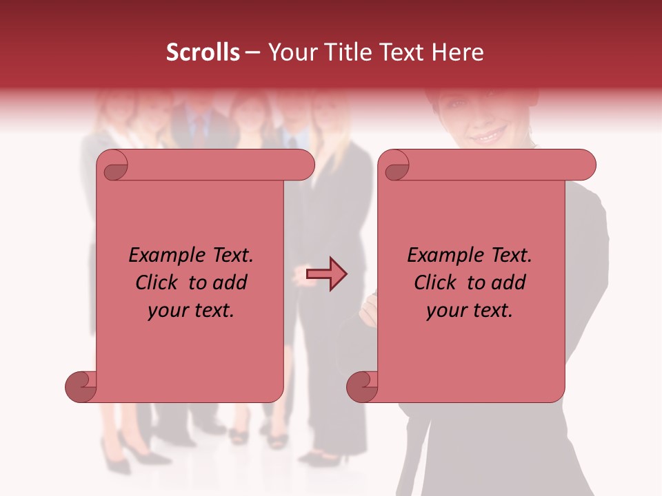 Businesswoman Successful Employee PowerPoint Template