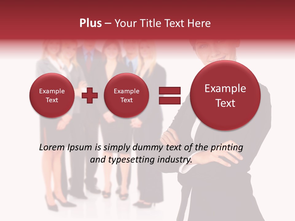 Businesswoman Successful Employee PowerPoint Template