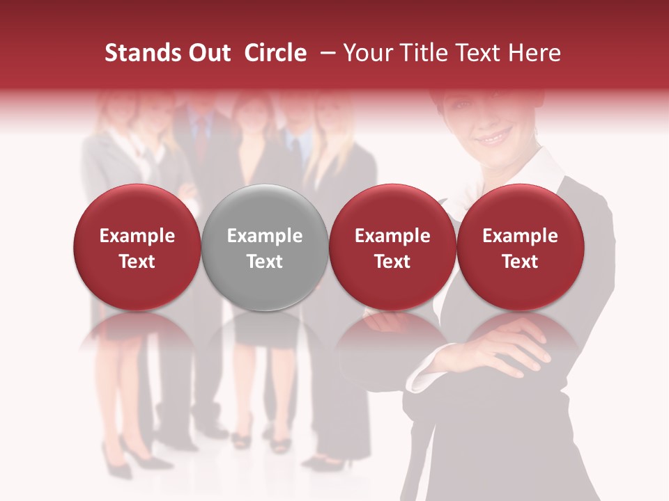 Businesswoman Successful Employee PowerPoint Template