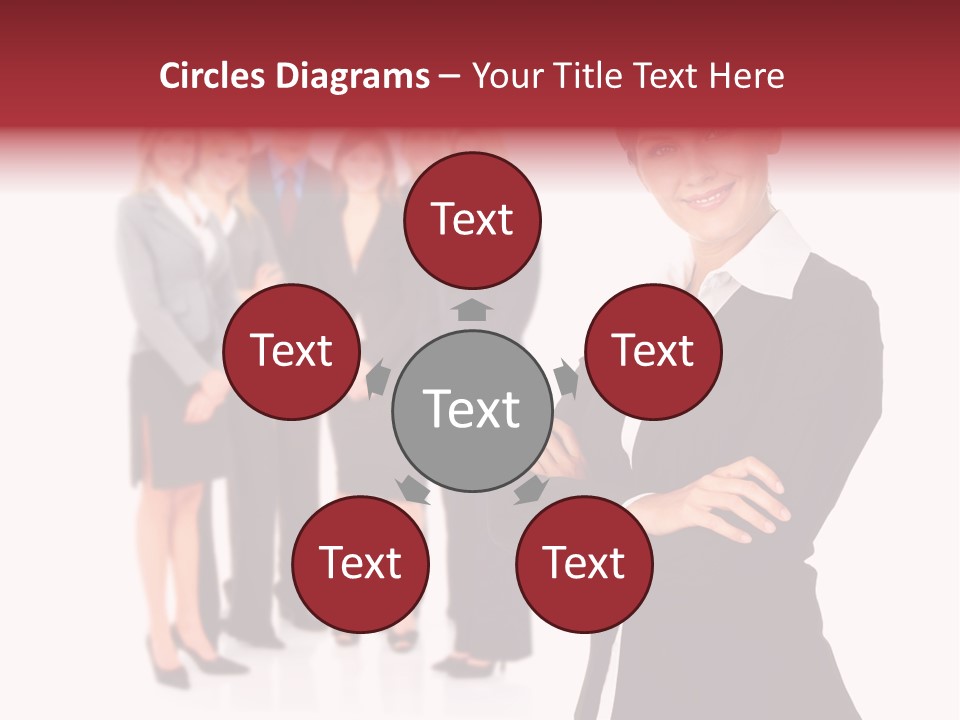 Businesswoman Successful Employee PowerPoint Template